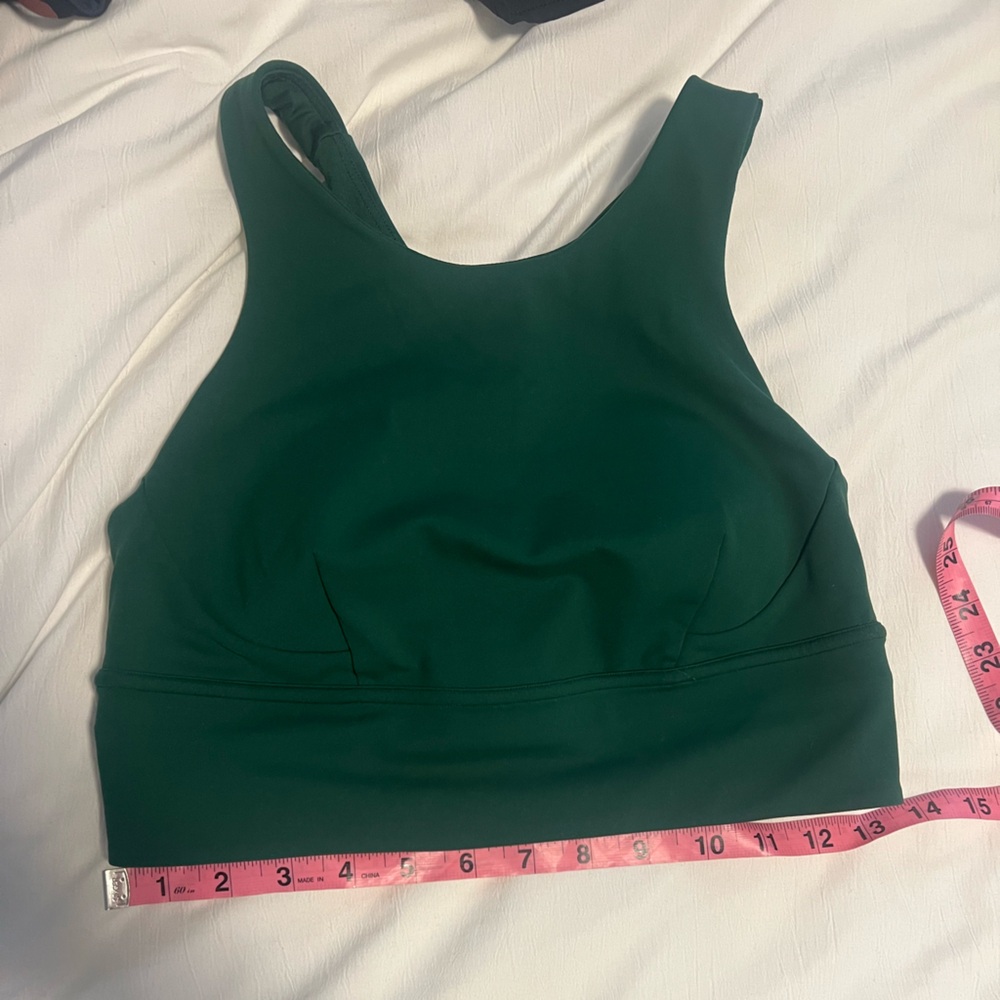 Lululemon Wunder Train Longline Bra - Everglade Green